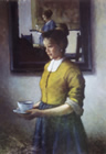Painting of a serving girl